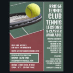 Flyer Racket & Ball, Lições de Tênis/Classes Publicidade<br><div class="desc">Racket & Ball,  Lições/Classes De Tênis,  Folhetos De Publicidade Da Loja Cartão de visita.</div>