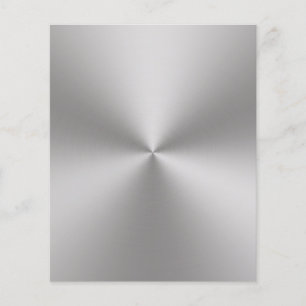 Flyer Radial Brushed Metal Look on Blank