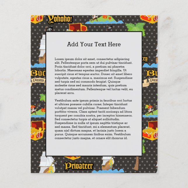 Flyer Raida de Bandeira do Pirata de Palmeiras da Ilha d (Frente)