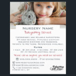 Flyer Rapariga e Coelho, Babysitter, creche, Anúncio de<br><div class="desc">Rapariga e Coelho,  Babysitter,  creche,  Folheto de Publicidade de Enfermeiro da Loja de Cartão de visita.</div>