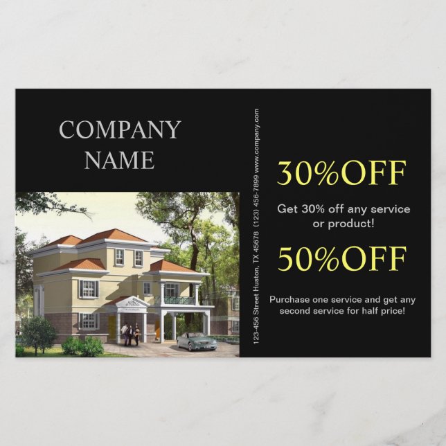 Flyer Realador de Remodelação da Construção de Renovação (Frente)