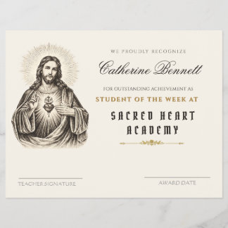 Flyer Realização Acadêmica Católica do Sagrado Coração V