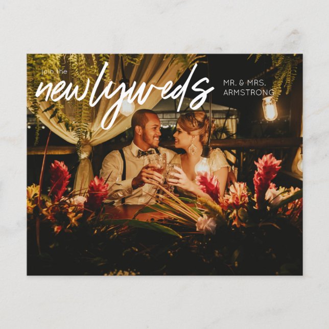 Flyer Recepção de casamento W Fotográfica Horiz 1 do New (Frente)