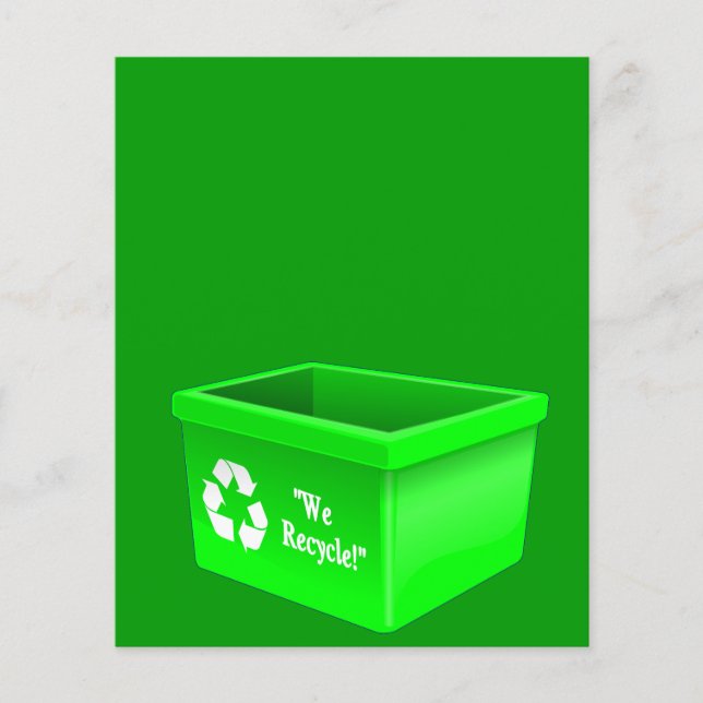 Flyer reciclagem-caixa-307684 sinal de caixa reciclagem  (Frente)