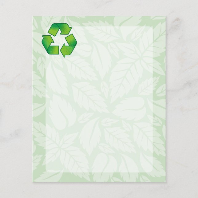 Flyer Recycling symbol (Frente)