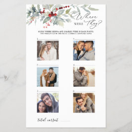 Flyer Red Berries Greenery Onde Eles Jogavam