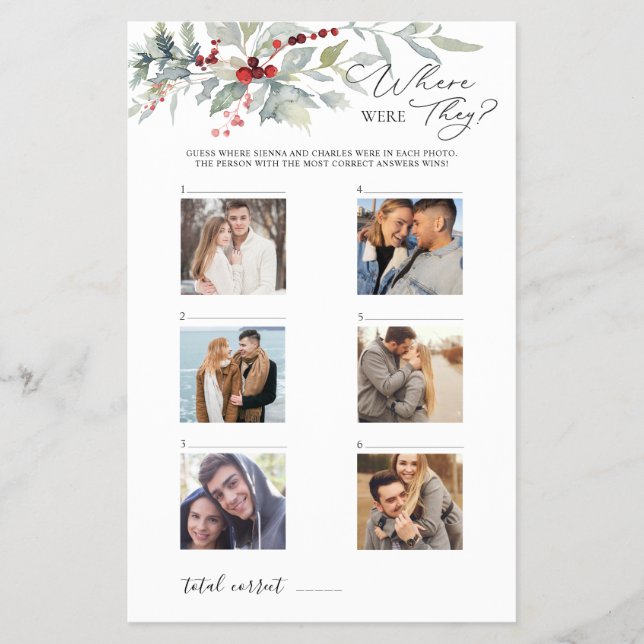 Flyer Red Berries Greenery Onde Eles Jogavam (Frente)