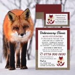 Flyer Red Fox, Veterinarian, Serviço Veterinário<br><div class="desc">Red Fox,  Veterinarian,  Veterinary Service Advertising Flyer by The Cartão de visita Store.</div>