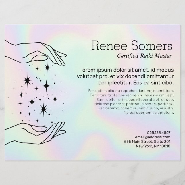 Flyer Reiki Master Chakra Energy Healer (Frente)