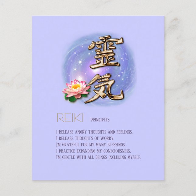 Flyer Reiki (personalizável) (Frente)