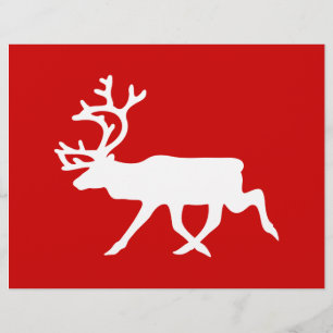 Flyer Reindeer Branco / Silhueta das Caraíbas