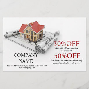 Flyer Renovação da casa da construção do reparo do