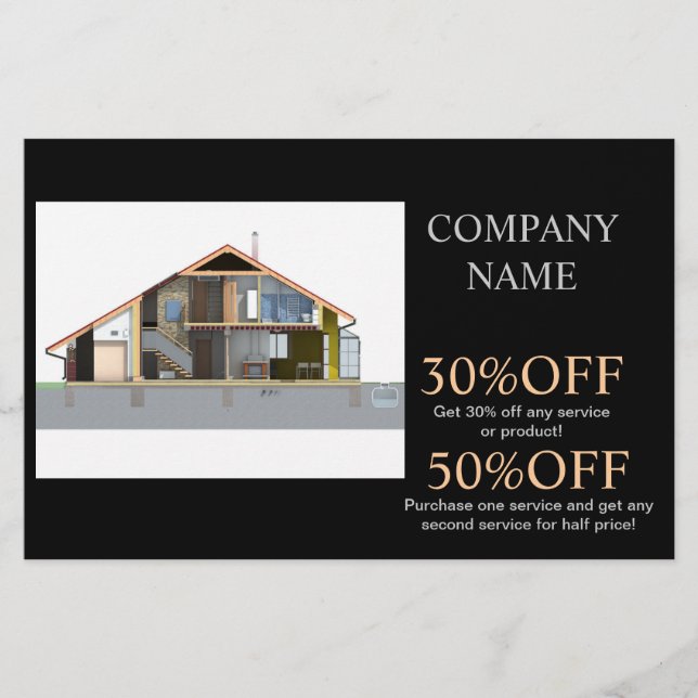 Flyer Renovation Handyman Construction architect (Frente)