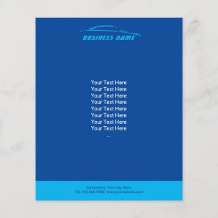 Flyer Reparo Automático de Automóveis Azul Moderno