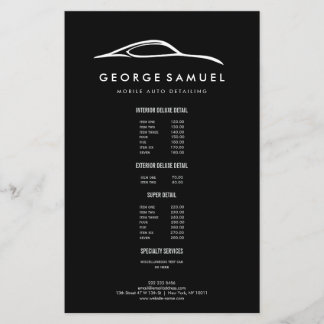 Flyer Reparo de Carros Personalizados e Detalhes de Auto