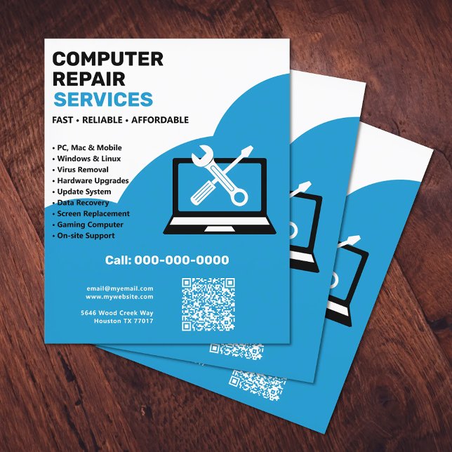 Flyer Reparo de Computador (Computer Repair Flyer)