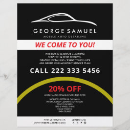 Flyer Reparos de Carros Personalizados e Detalhamento Au