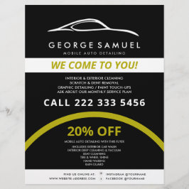 Flyer Reparos Personalizados de Carros e Detalhe Automot