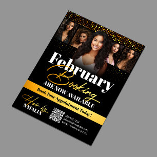 Flyer Reserva de Estilista de Cabelo Elegante Ouro Preto