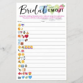 Flyer Respostas Emoji Margs & Matrimony Bridal Incluídas