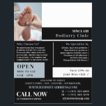 Flyer Retrato de Pé, Clínica de Podiatria, Podiatra<br><div class="desc">Retrato de Foot Care,  Clínica de Podiatria,  Folheto de Publicidade Podiatra pela Loja de Cartão de visita.</div>