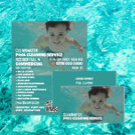 Flyer Retrato do Nadador Infantil, Limpeza da Piscina Na<br><div class="desc">Retrato do Nadador Infantil,  Serviço de Limpeza de Piscinas de Nadação Folheto Publicitário da Loja de Cartão de visita.</div>