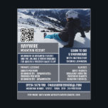 Flyer Retrato Skier, Lições/Classes de Esqui/Snowboard<br><div class="desc">Skier Portrait,  Lições De Esqui/Snowboard/Classes Folhetos De Publicidade Da Loja De Cartão de visita.</div>
