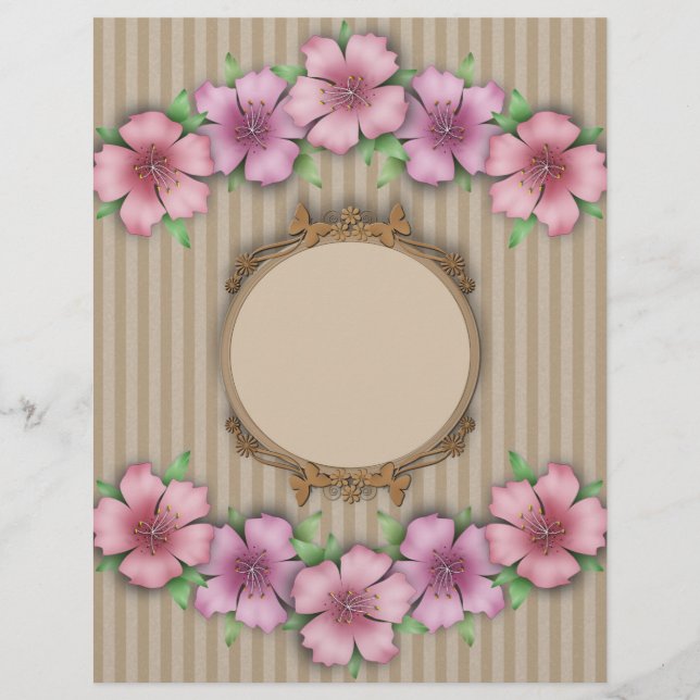 Flyer Retro, floral (Frente)