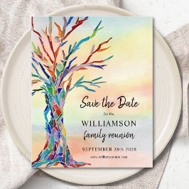 Flyer Reunião da Família de Orçamento Salvar a Data