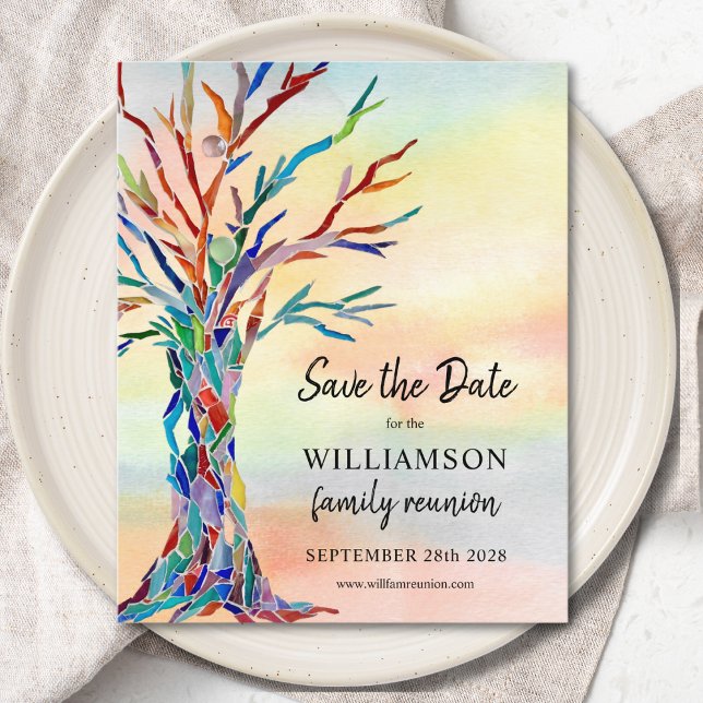 Flyer Reunião da Família de Orçamento Salvar a Data (Criador carregado)