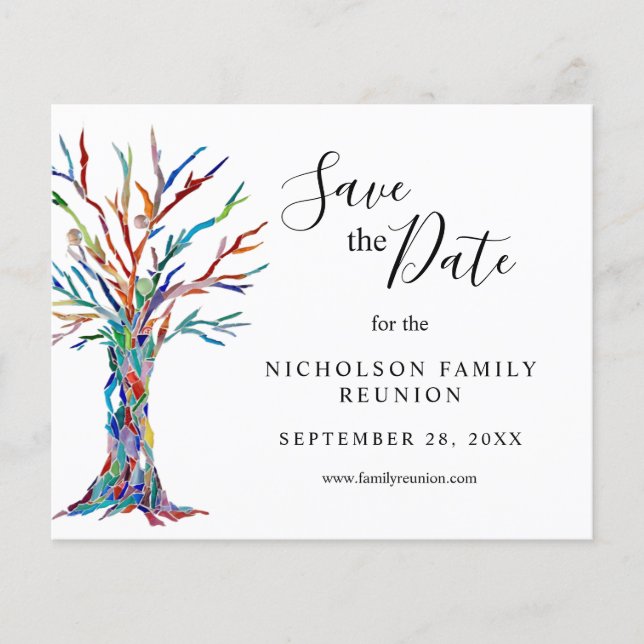 Flyer Reunião Familiar Guardar Data (Frente)