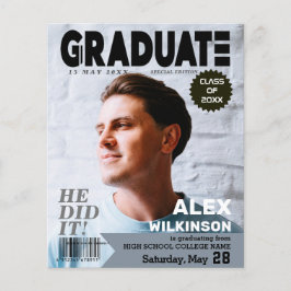 Flyer Revista BUDGET Estilo da Capa Garoto da Propaganda