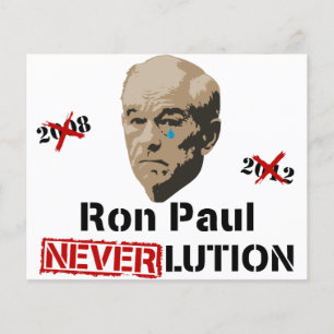 Flyer Revolução Neverlution de Ron Paul 2012