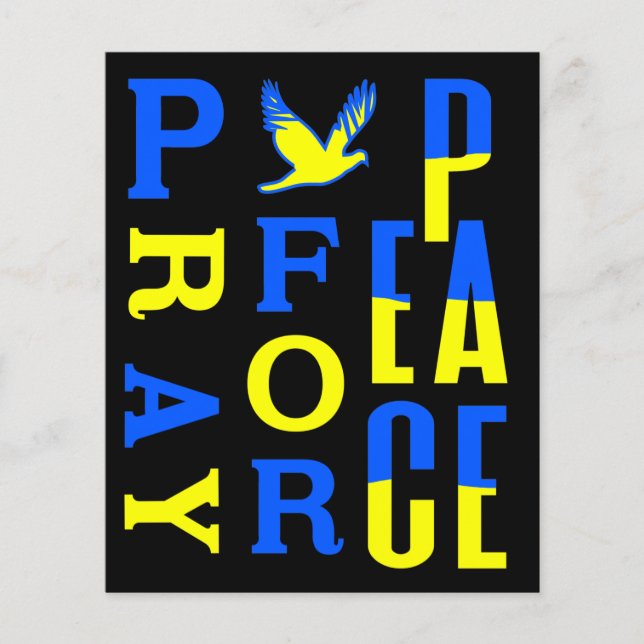 Flyer Reze pela Paz (Frente)