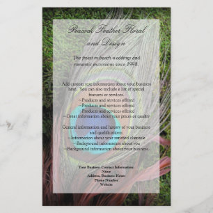 Flyer Rich Peacock Feather com Green Moss