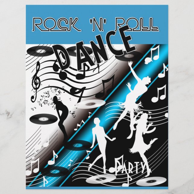 Flyer Rock 'n' Roll Retro Dance Party (Frente)