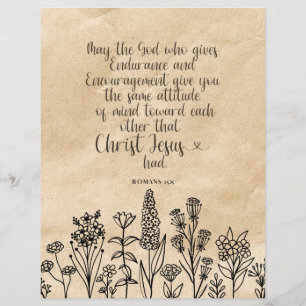 Flyer Romanos: Imagem Versa da Bíblia Cristã 15:5