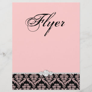 Flyer Rosa de bebê do damasco do cabeleireiro do insect