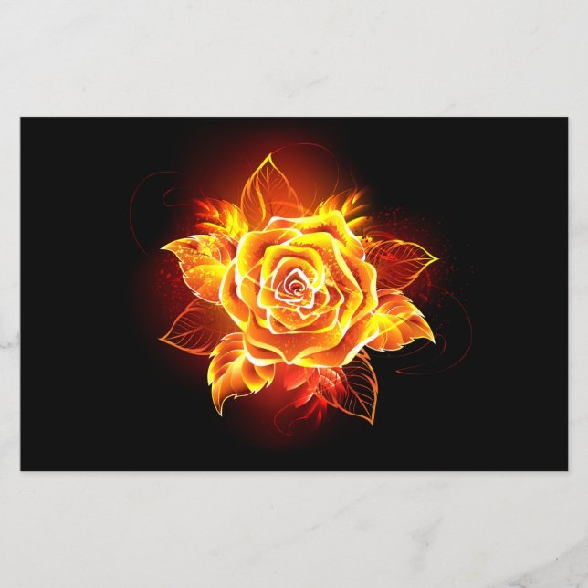 Flyer Rosa de Fogo em Flor (Frente)