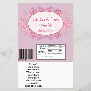 Flyer Rosa do envoltório do bar de Hershey grande/Sc