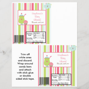 Flyer Rosa do tea party do envoltório do bar de 2