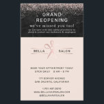 Flyer Rosa Dourado Salão Grande Reabertura Segurança do<br><div class="desc">Uma coleção completa e coesa para todos os produtos e suprimentos da sua empresa. Avise os clientes da sua reabertura com novas medidas de segurança em vigor. Um conjunto de produtos para promover diretrizes de distanciamento social.Esses produtos são excelentes de garantir que tanto empregados quanto clientes sigam diretrizes de distanciamento...</div>