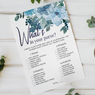 Flyer Rosas Azuis Pastéis Jogo Floral O Que Está na Sua