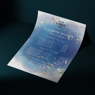 Flyer Roteiro de Assinatura Holográfica Glam Moderno Bri
