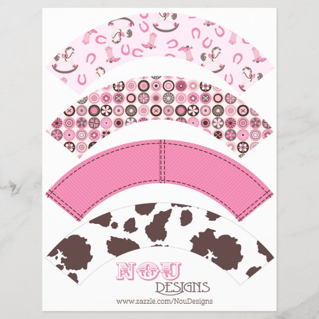 Flyer Rótulos de Garrafas de Água Ocidental para Cowboy  (Frente)