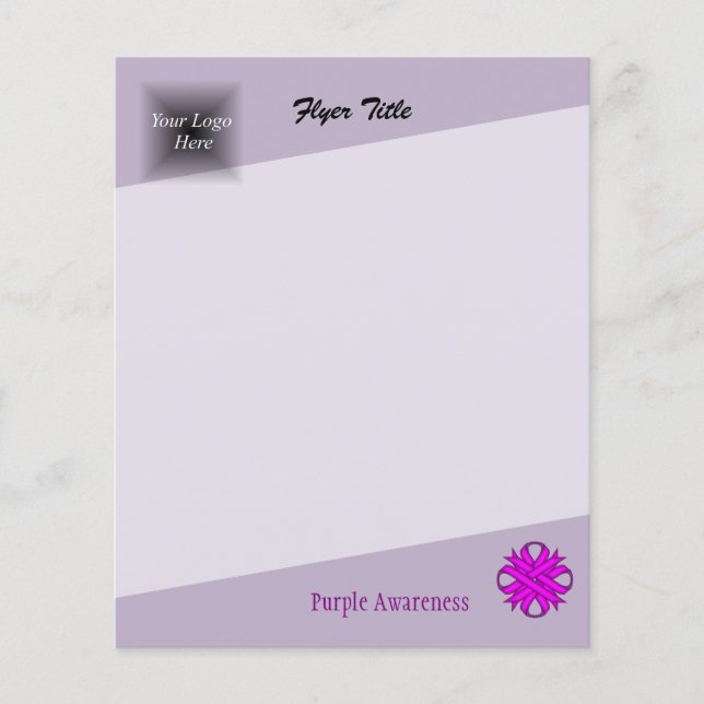 Flyer Roxo Clover Ribbon por Kenneth Yoncich (Frente)