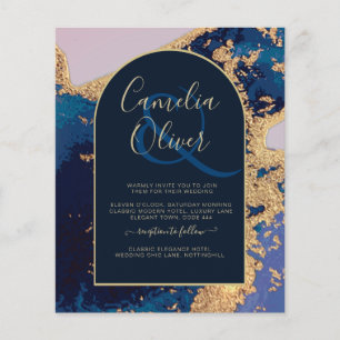 Flyer RSVP de Código QR de Código de Convite de casament