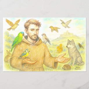 Flyer S. Francisco - o sermão para os pássaros e animais