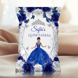 Flyer Saco de Batata Frita Quinceañera Azul Real Pratead