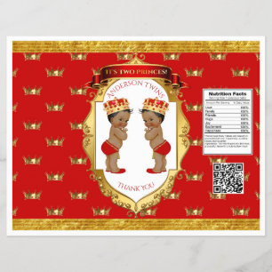 Flyer Saco Dourado vermelho da microplaqueta dos meninos